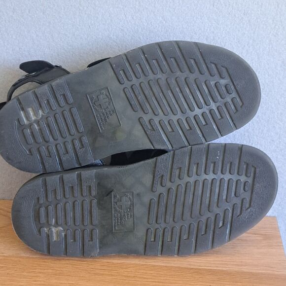 Dr. Martens Gryphon Gladiator Sandals Black Leather Doc Womens 8 39 - Picture 8 of 11